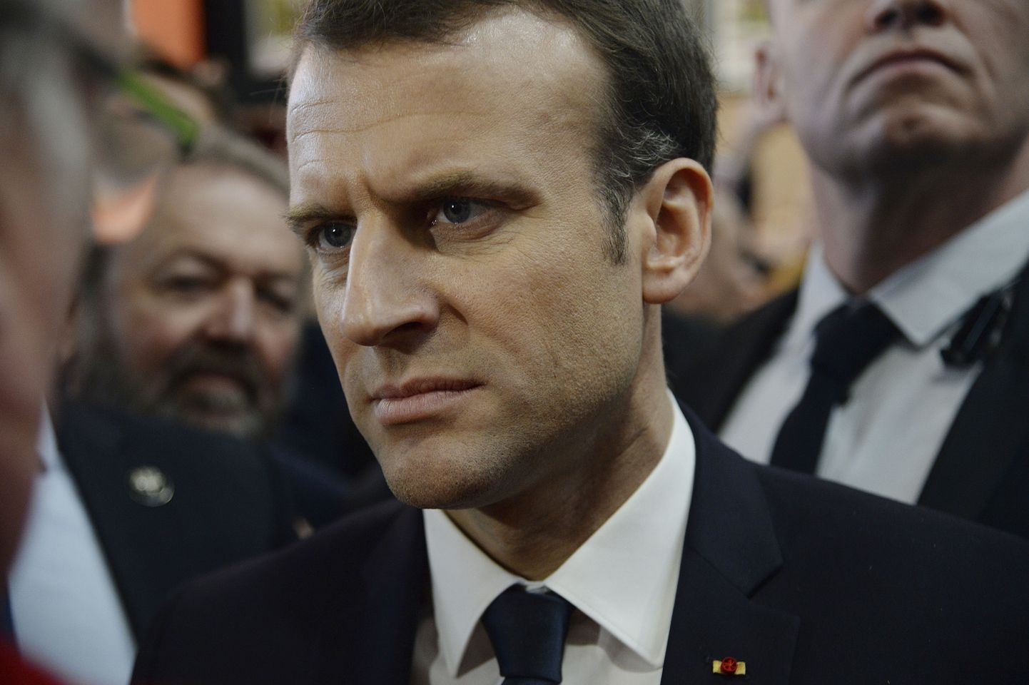 Prantsuse president Emmanuel Macron laupäeval Pariisis põllumajandusmessil.