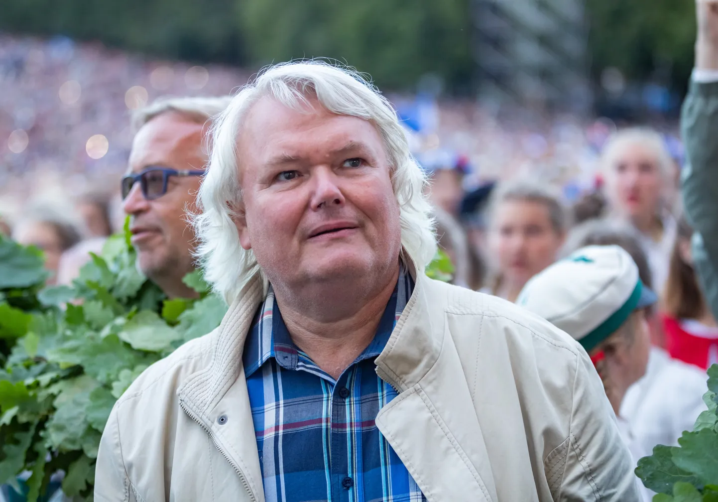 Helilooja René Eespere suvel 2019 laulupeol.