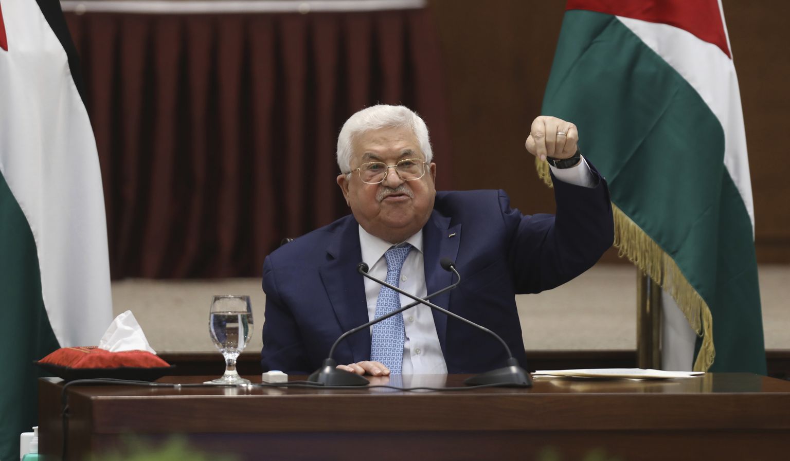 Глава Палестинской национальной автономии Махмуд Аббас.