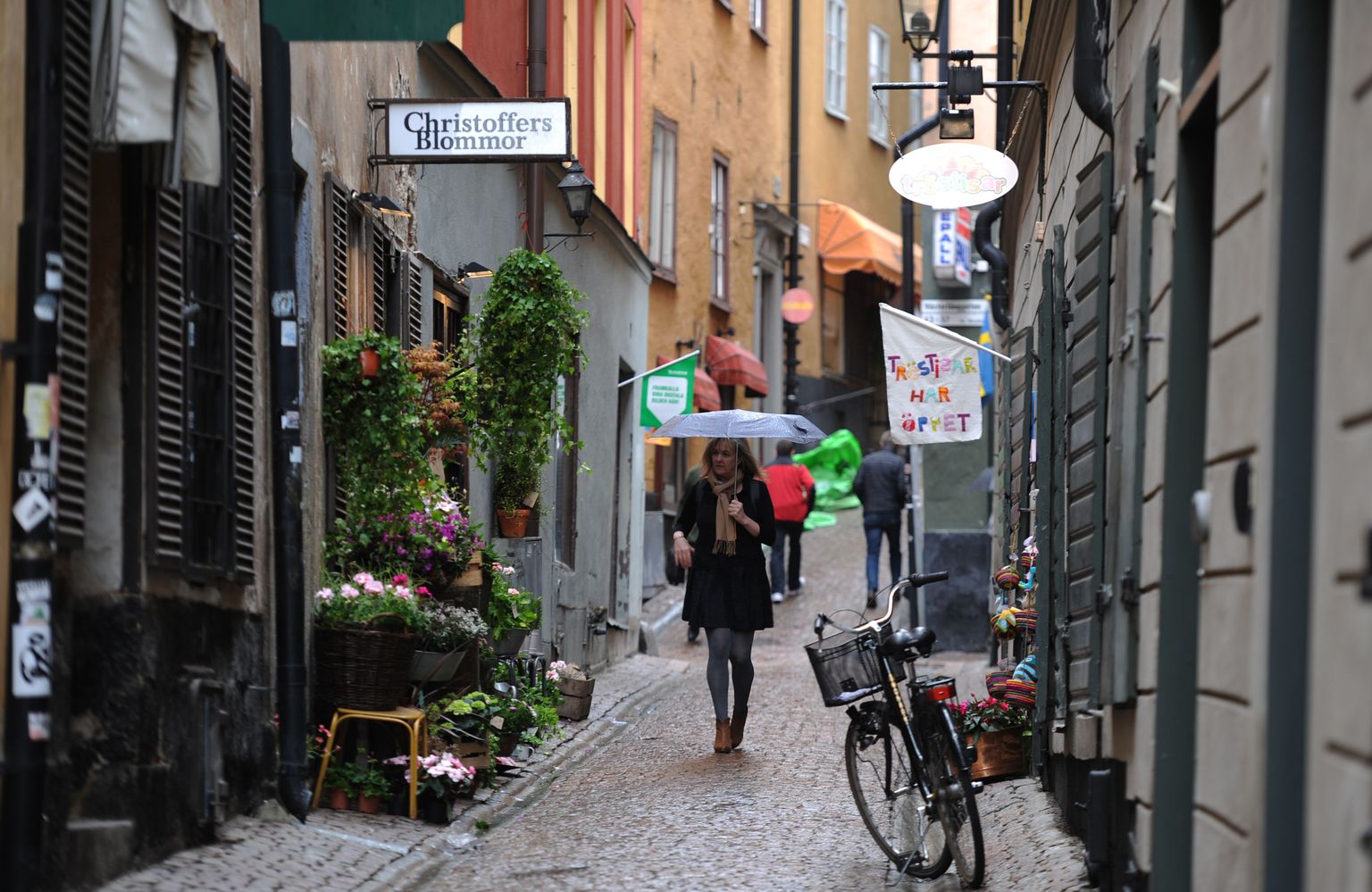 Naine Stockholmi tänavatel