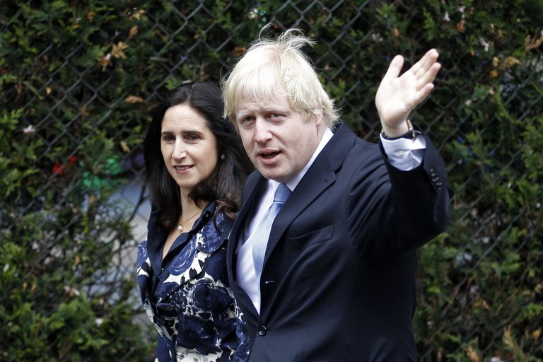 Boris Johnson ja ta naine Marina Wheeler 2012.