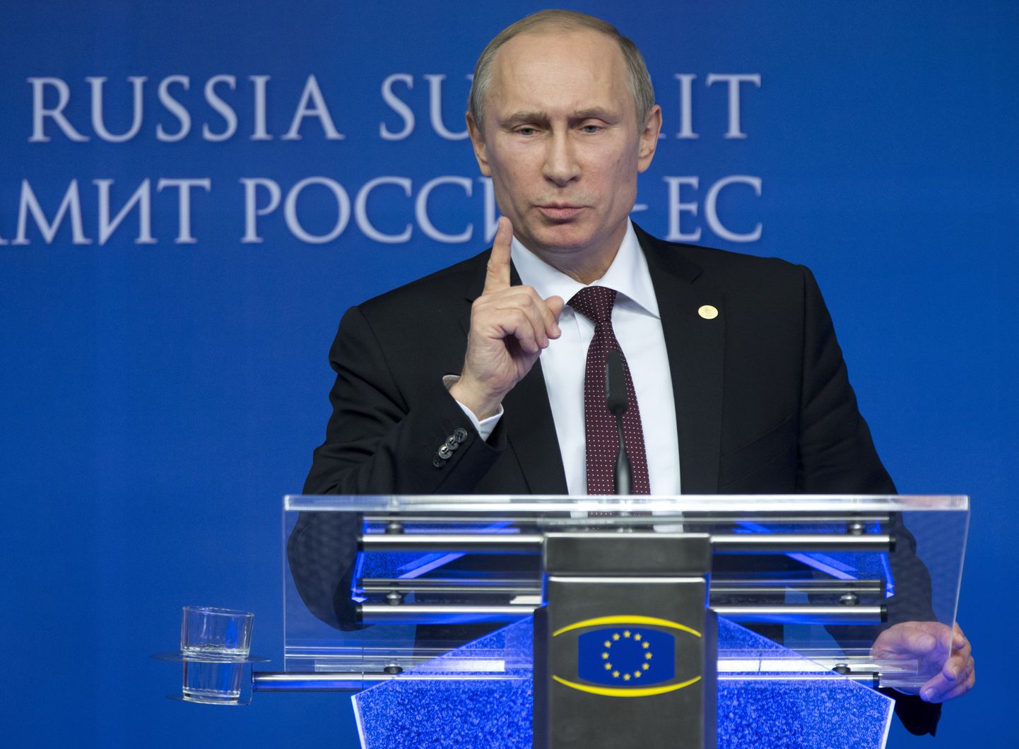 Vladimir Putin täna Brüsselis tippkohtumisel.