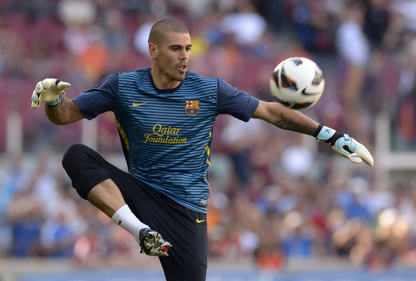 FC Barcelona väravavaht Victor Valdes.