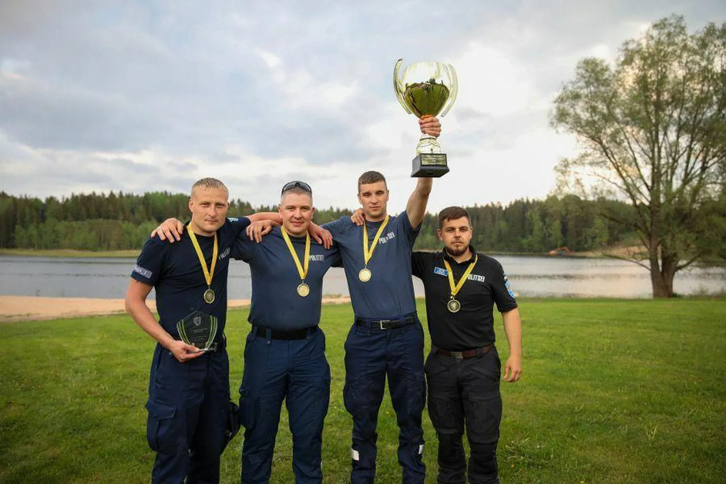 Kagu politseijaoskonna 1. võistkond võttis eelmisel võistlusel võidu.