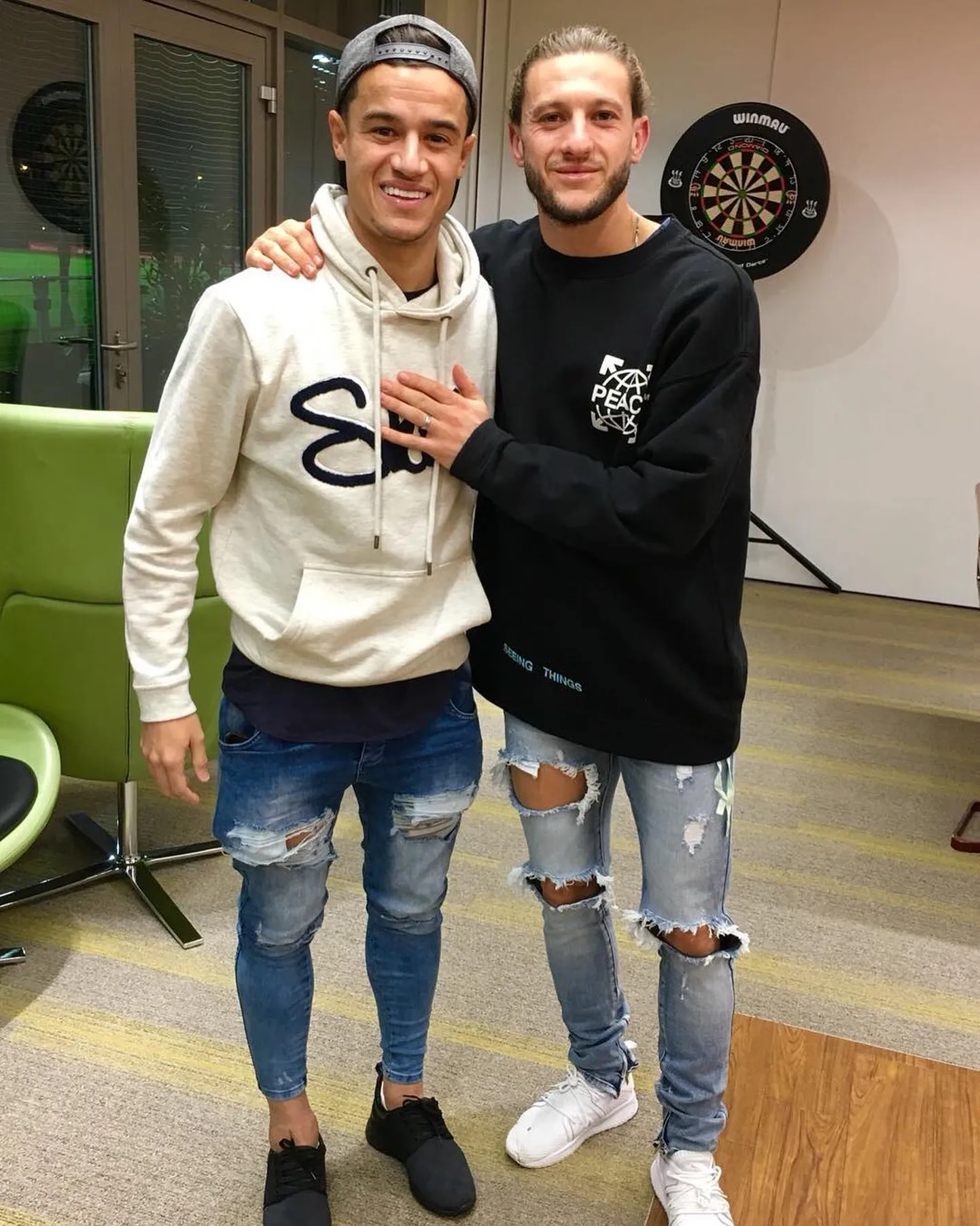 Philippe Coutinho ja Adam Lallana