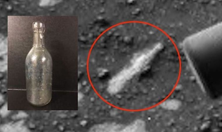 Ufoküttide arvates on Marsil viiteid seal kunagi eksisteerinud tsivilisatsioonile, sellele viitab ka hiljuti fotodel avastatud pudel