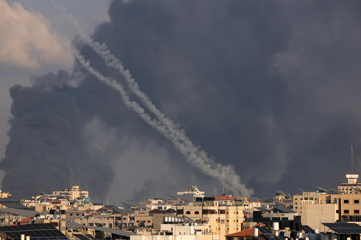 Iisraeli suunas tulistatud raketid, 10. oktoobril 2023. a.
