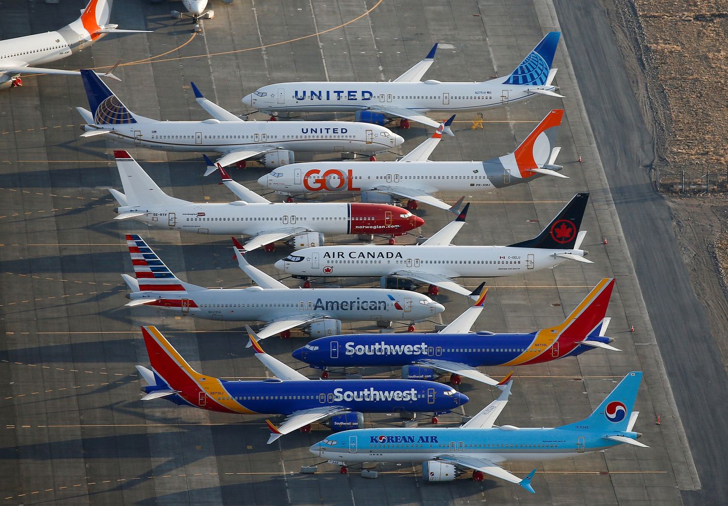 ASV aviokompāniju lidmašīnas. Ilustratīvs foto.