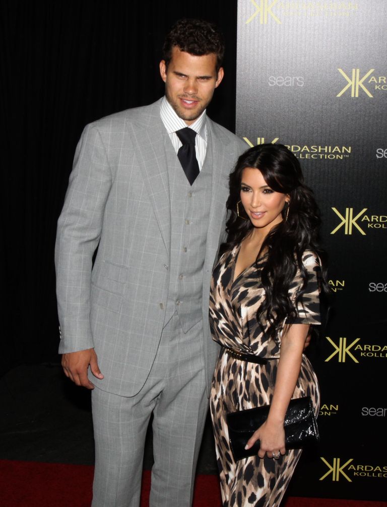 Kim Kardashian (paremal) ja Kris Humphries.