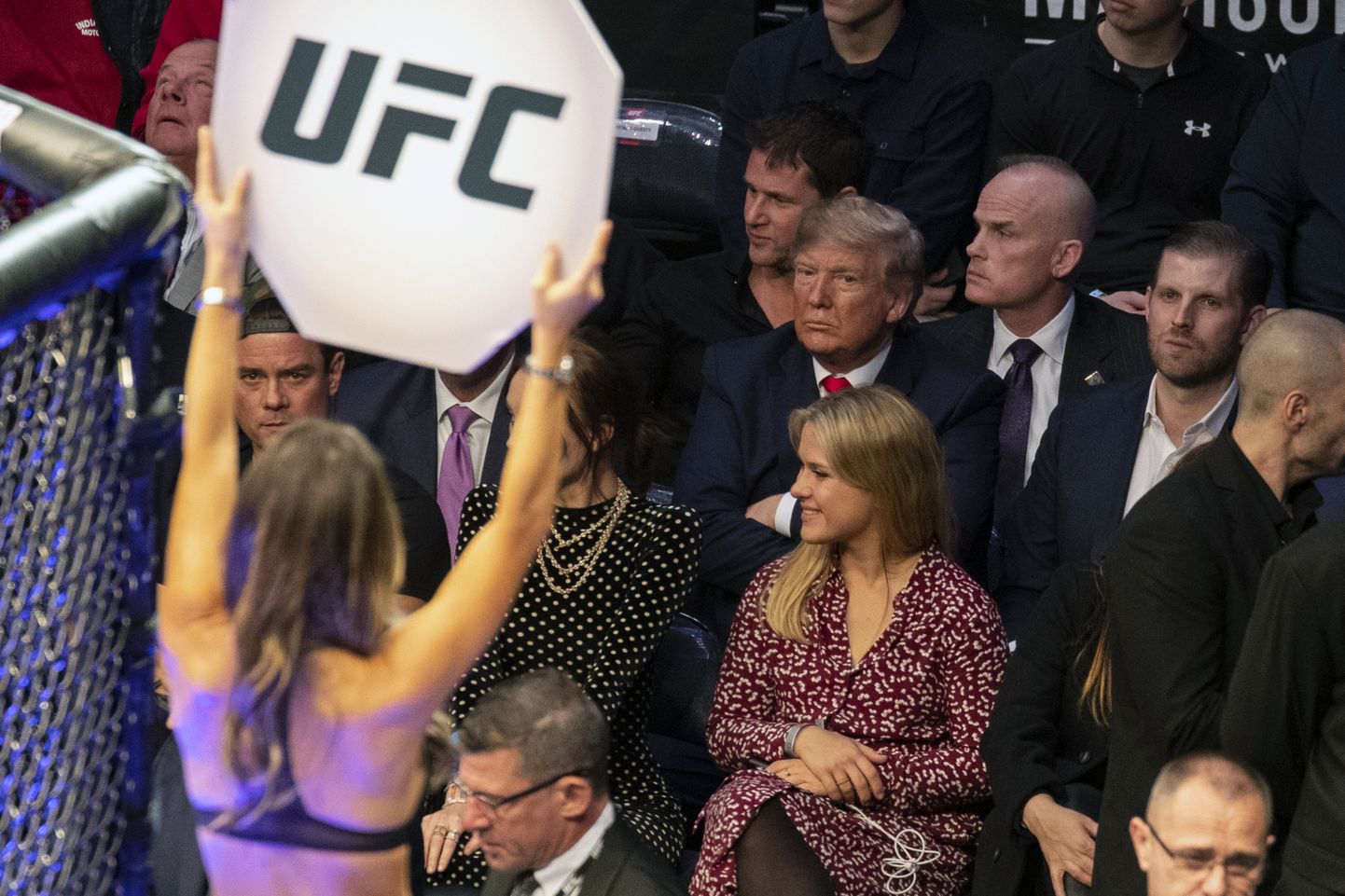 USA president Donald Trump 2. novembril 2019 toimunud UFC 244 võitlusel New Yorkis.