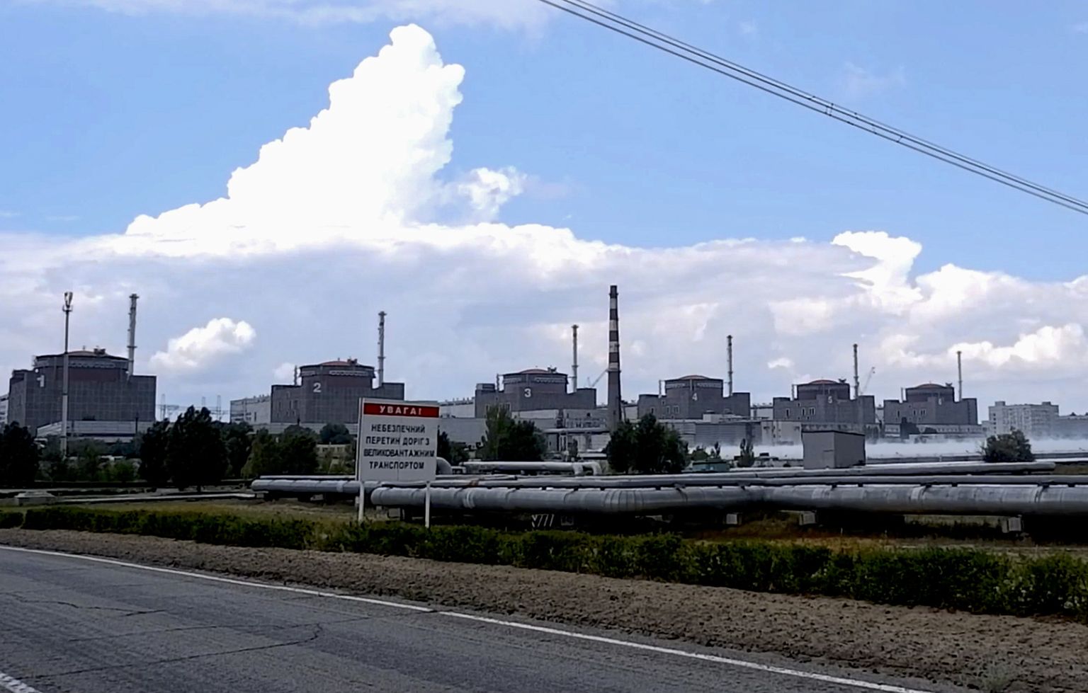 Ukraina Zaporižžja tuumajaam, mis on olnud juba aasta Vene vägede kontrolli all.