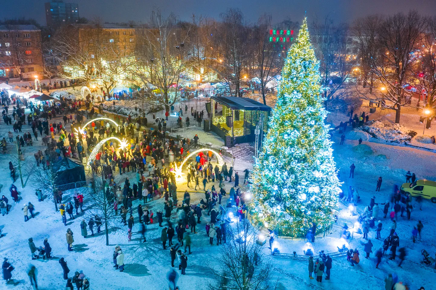 Рождественская елка в Елгаве