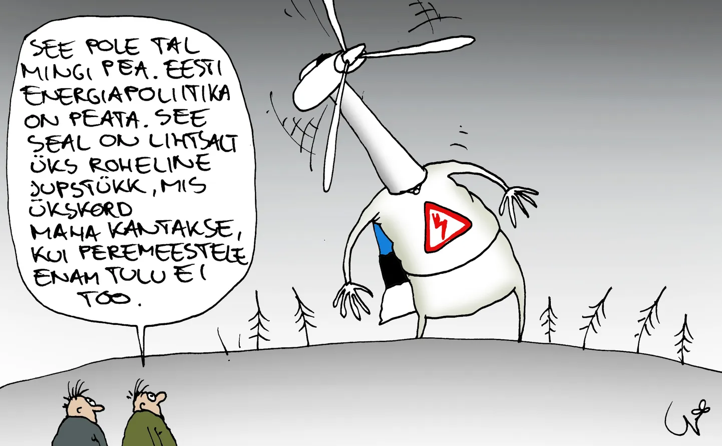 Urmas Nemvalts joonistab.