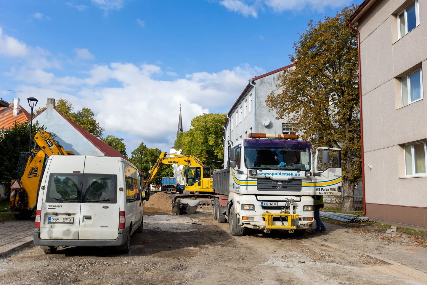 Muinsuskaitseamet tuvastas, et Paides Pika tänava alguses tehti kaevetöid muinsuskaitseseadust rikkudes.