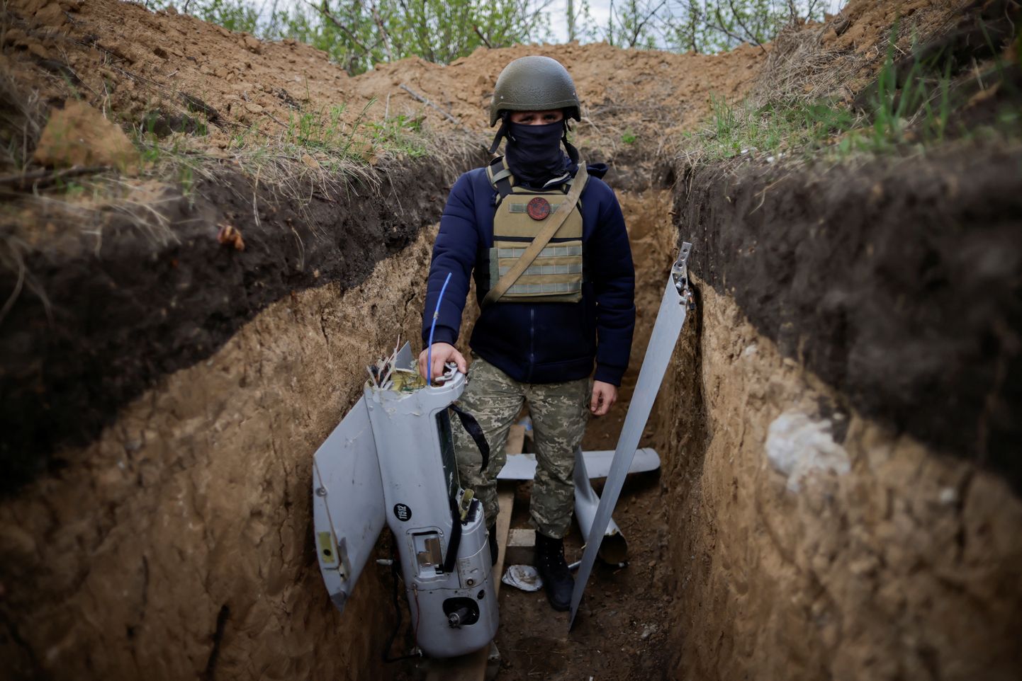 Ukraina sõjaväelane üleeile Zaporižžja oblastis alla tulistatud Vene drooniga.