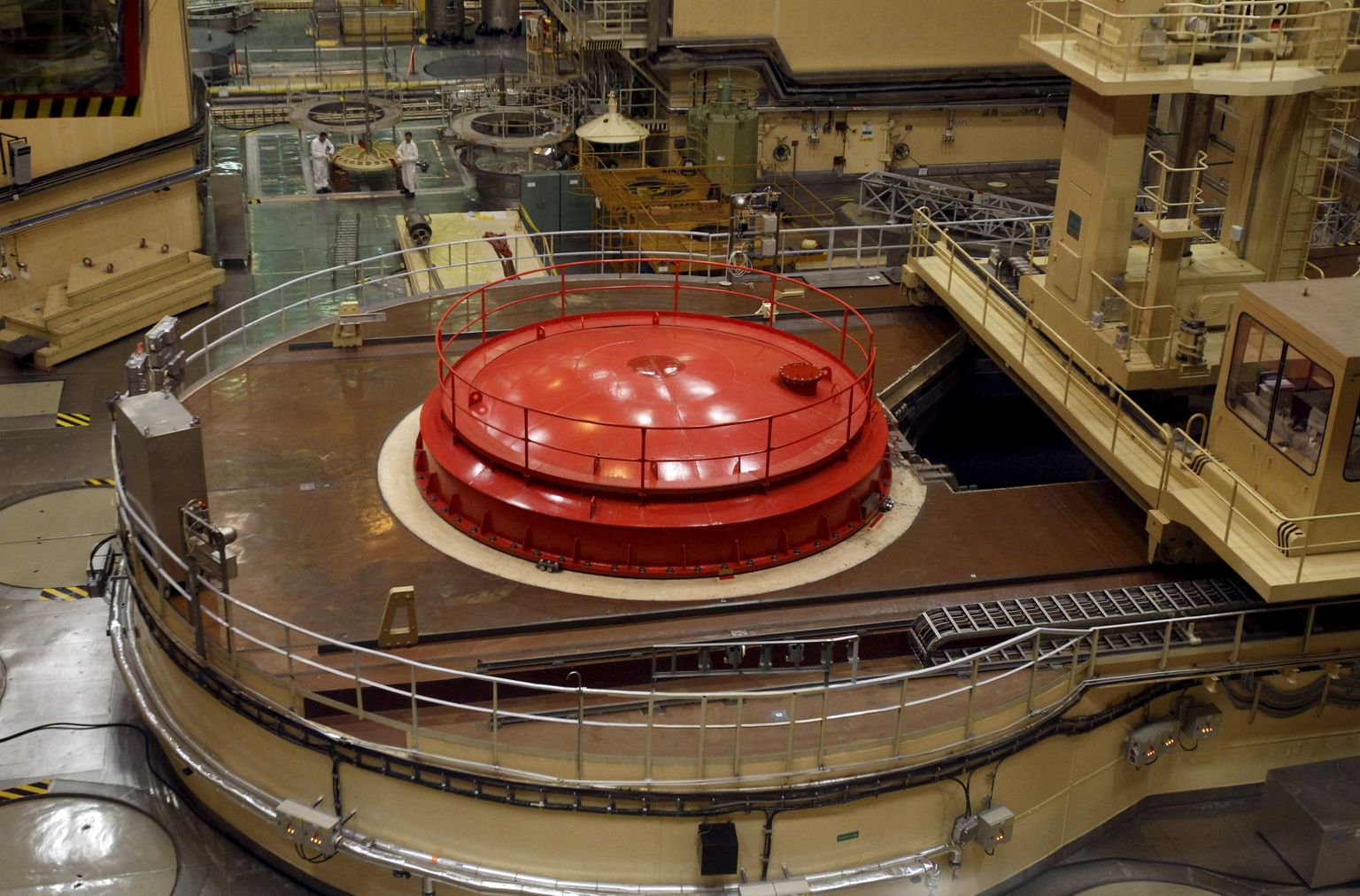 Ungaris asuva Paksi tuumaelektrijaama neljanda reaktoriploki reaktorisaal.