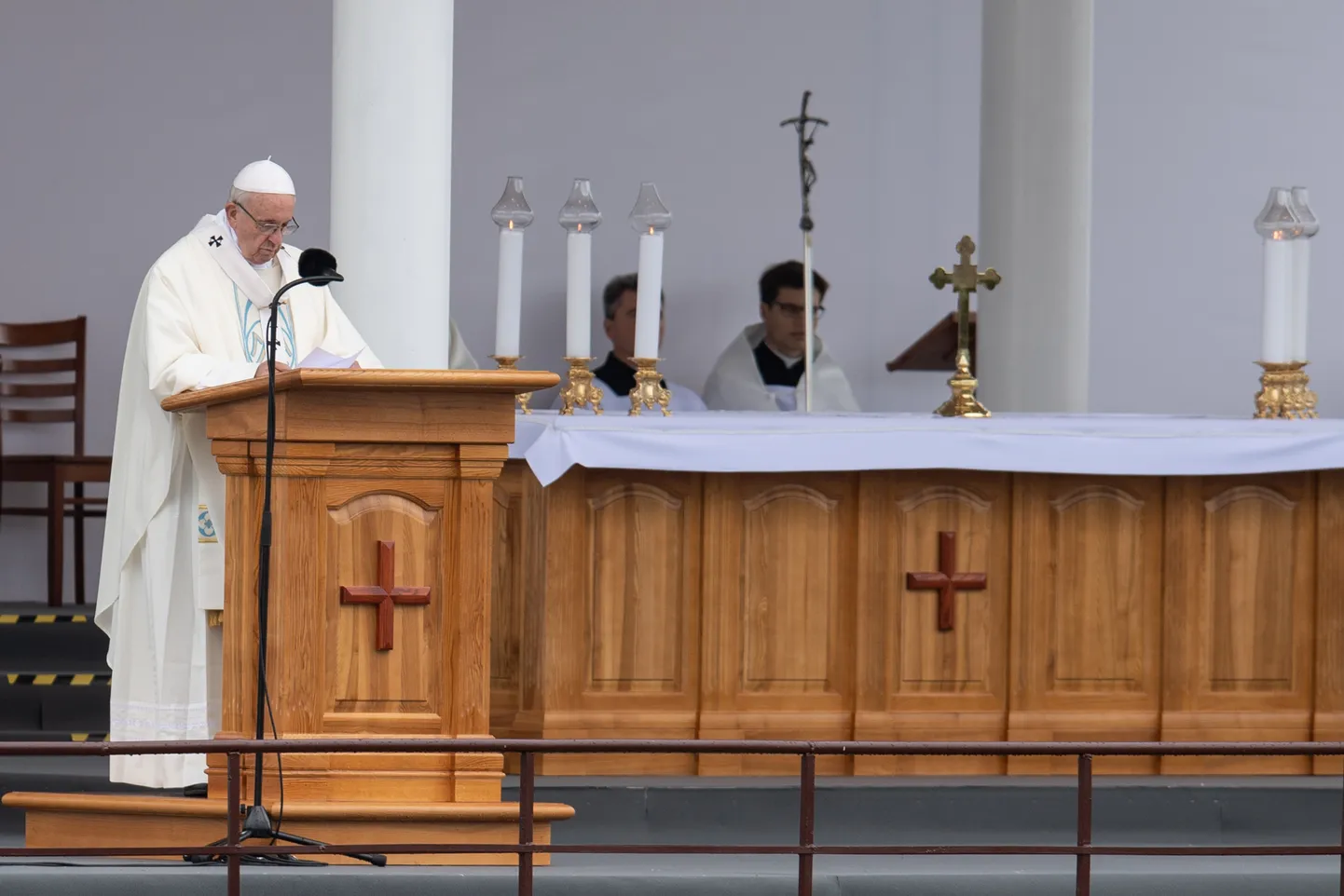 Pāvests Francisks svētajā Misē Aglonas bazilikā