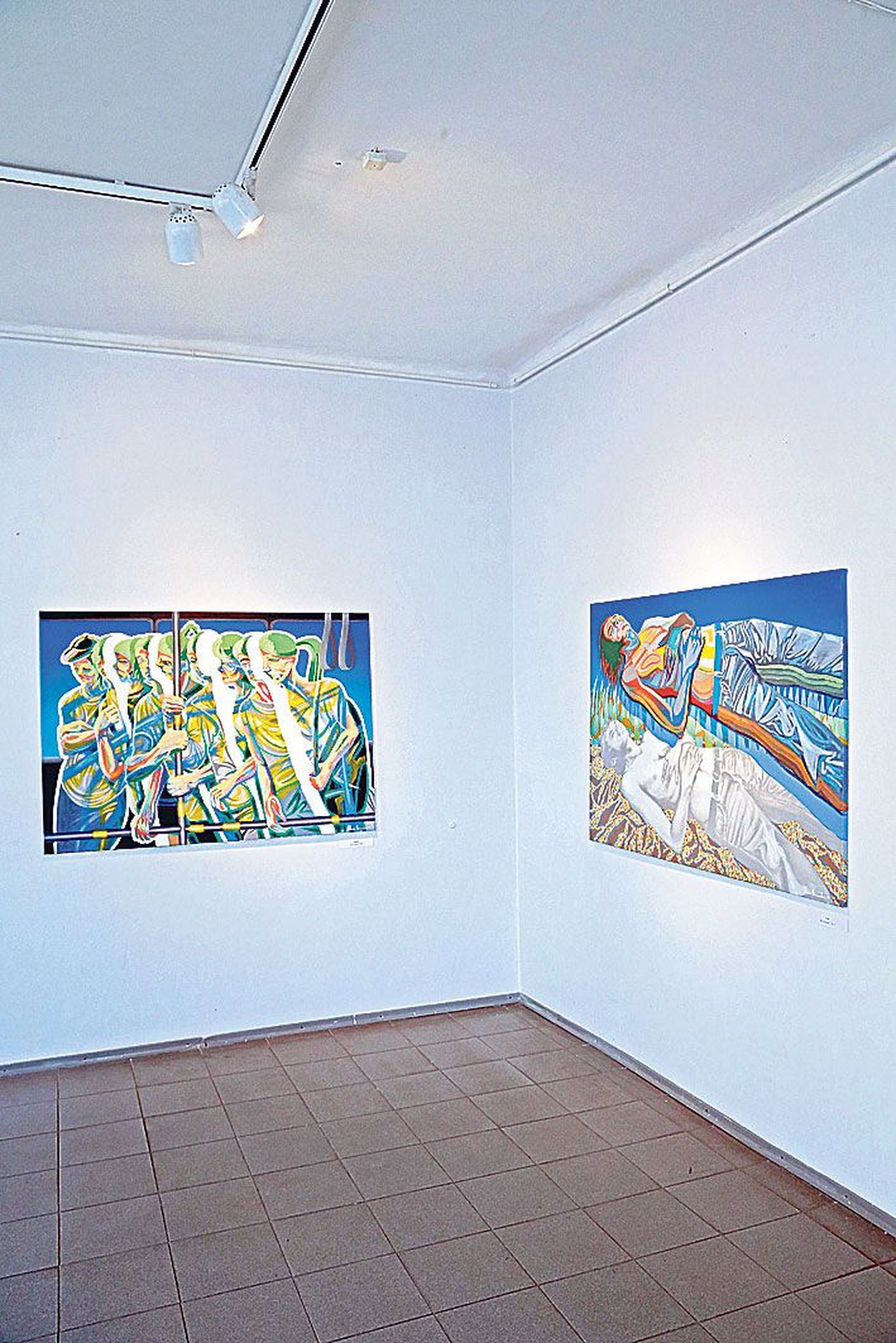 Maria Generalova näitusel «Päikesevalgus » on teiste maalide hulgas «Kahele» (vasakul) ja «Uni».
