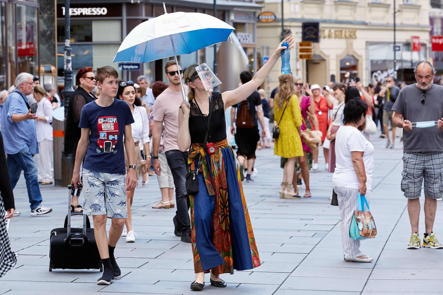 Tūristi Vīnē, Austrijā