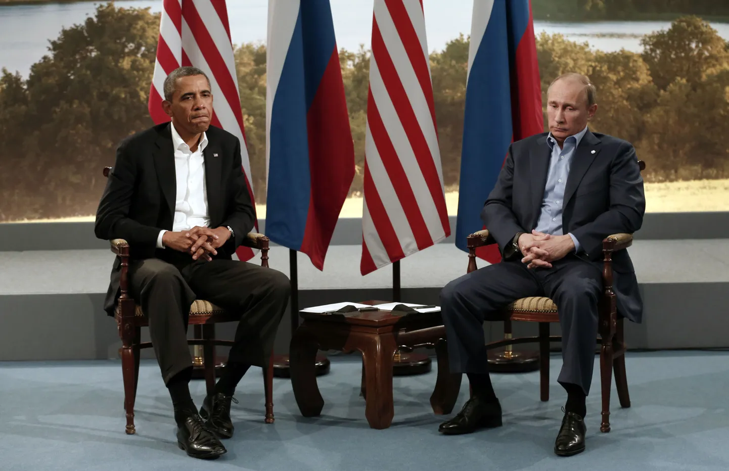 USA president Barack Obama (vasakul) ja Venemaa president Vladimir Putin 2013. aasta 17. juunil.