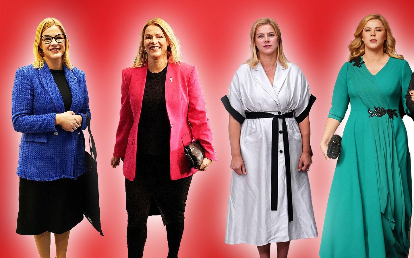Премьер министр эвика силиня. Платья для полных женщин для похорон. Перезагрузка героини. Образы одежды героинь из перезагрузки на ТНТ. Счастливый случай одежда героини.