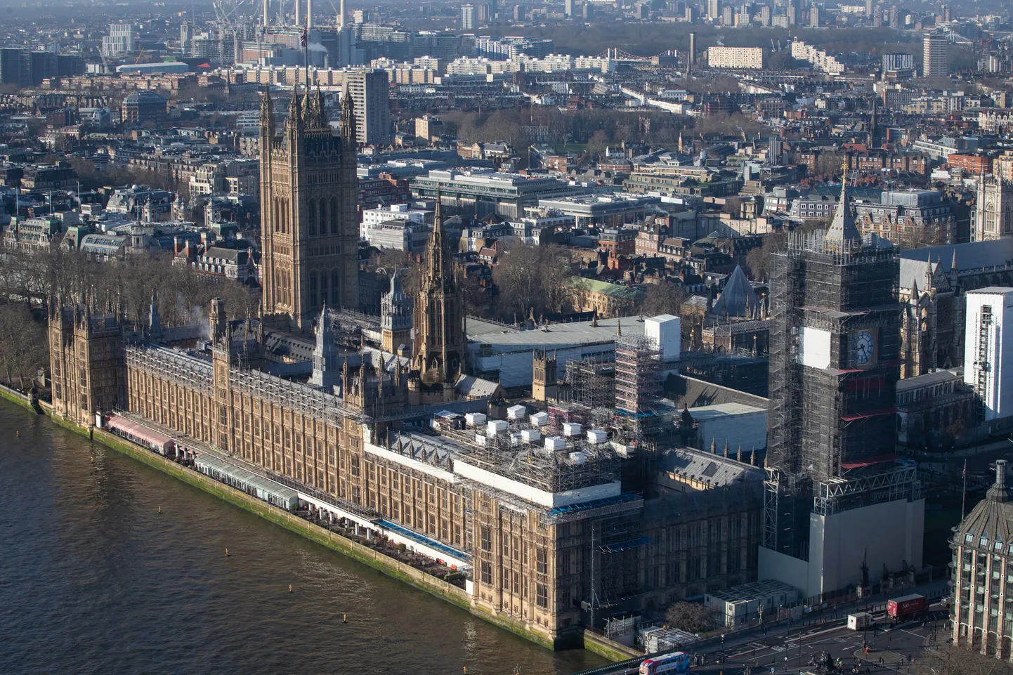 Briti parlamendihoone Londonis.