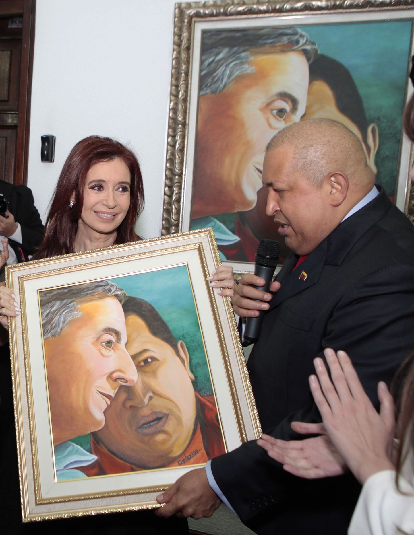 Maal, mille Hugo Chavéz kinkis oma Argentina kolleegile Cristina Kirchnerile.