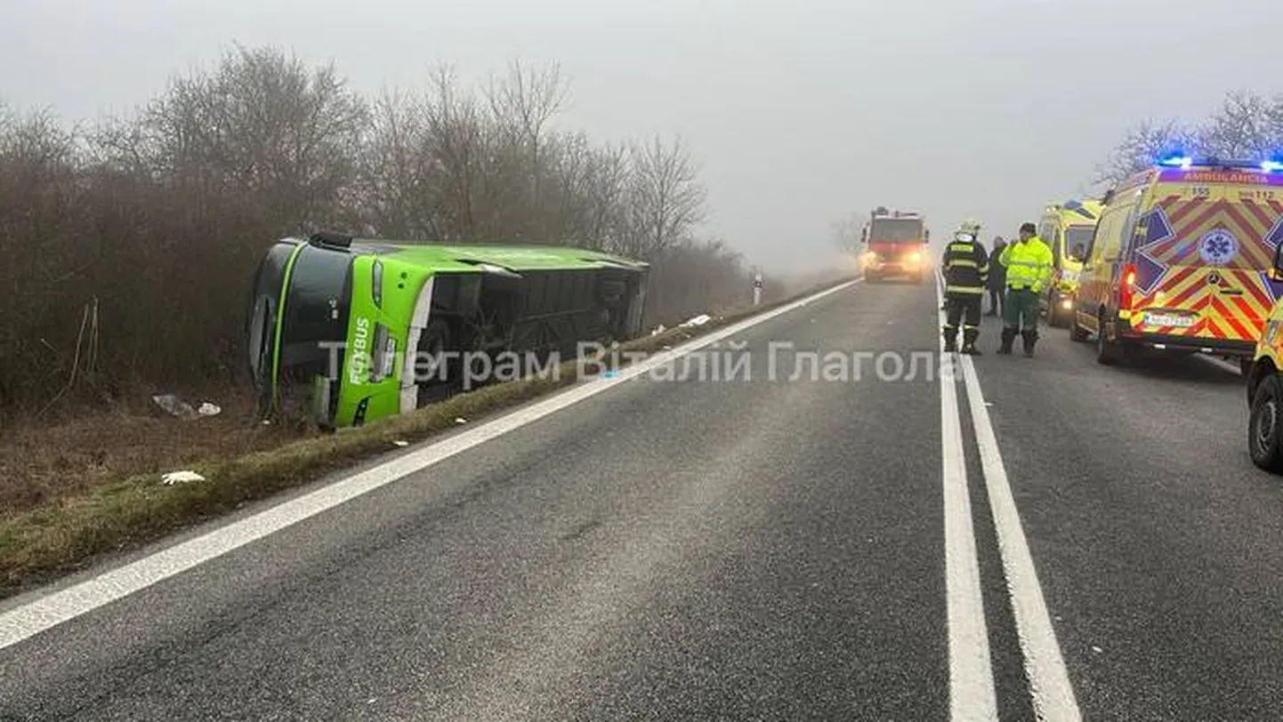 Авария автобуса в Словакии