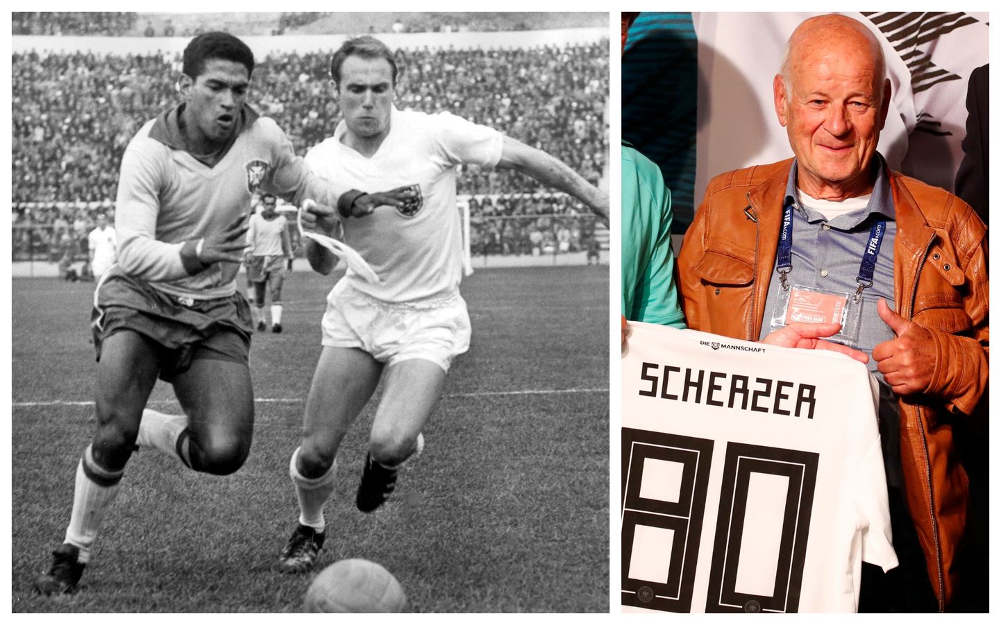 1962. aasta MMi kohtumine Inglismaa - Brasiilia ning seda turniiri Tšiilis kajastanud Saksamaa jalgpalliajakirjanik Hartmut Scherzer, kes on sellest ajast saadik töötanud kõigil MMidel.