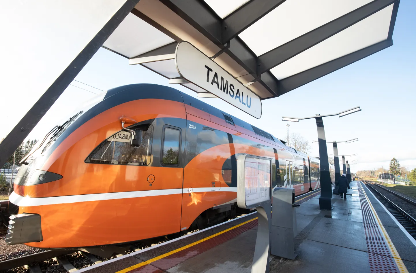 Tallinna-Tartu rong jäi rikke tõttu Tamsalus seisma.