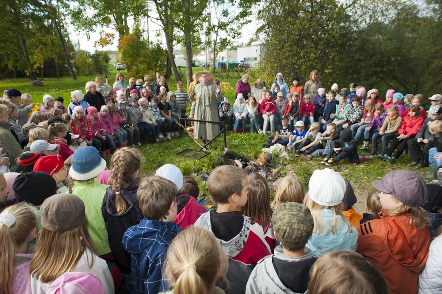 PÜG kooliõpilased kohtumas Sügisega.