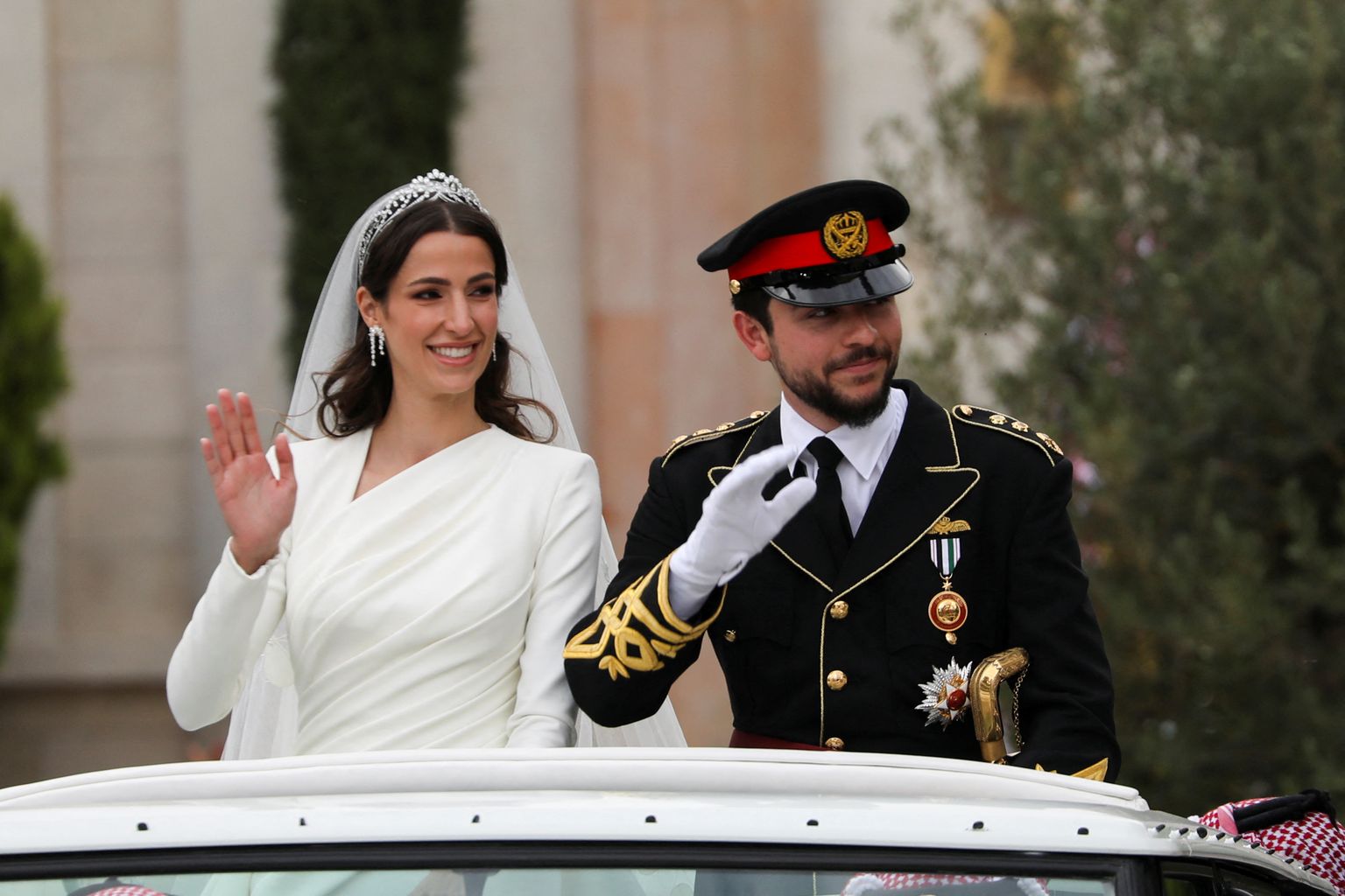 Jordaania kroonprints Hussein abiellus 1. juunil 2023 Ammanis Saudi Araabia arhitekti Rajwa Al-Saifiga