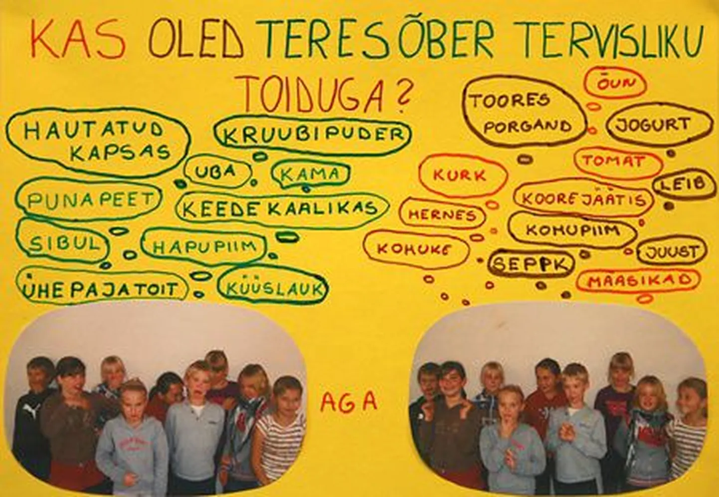 Roosna-Alliku põhikooli III klassi plakat.