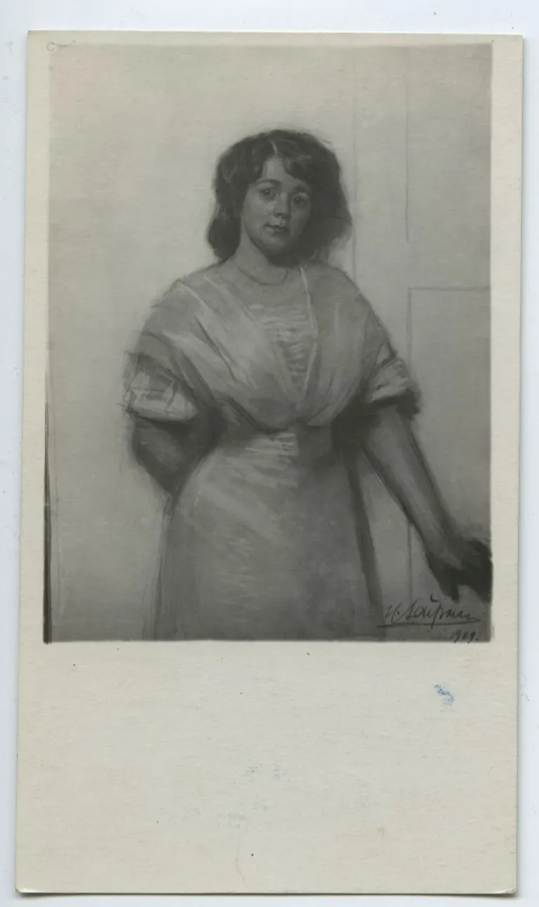 Ants Laikmaa. Signe Pietinen. 1909. Seepia