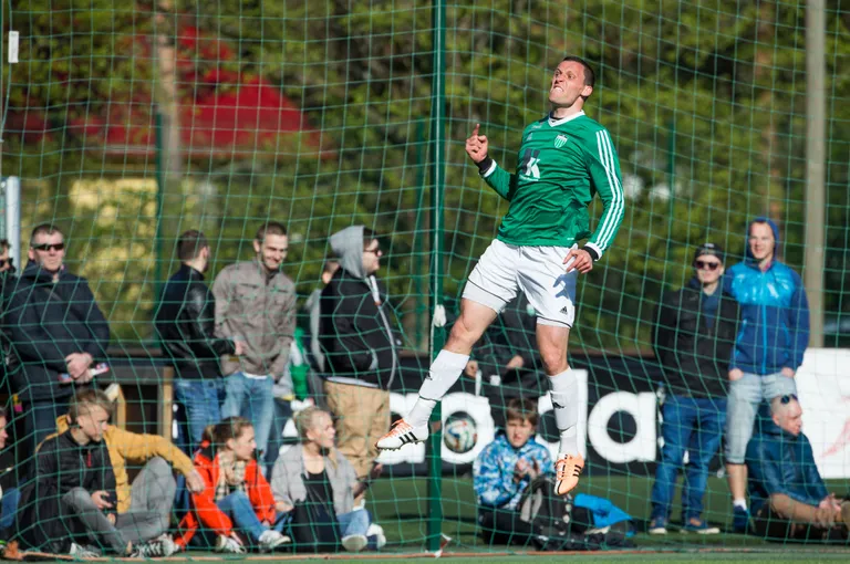 Levadia kogenud ründajal Ingemar Teeveril on käsil elu üks lennukamaid hooaegu. FOTO: