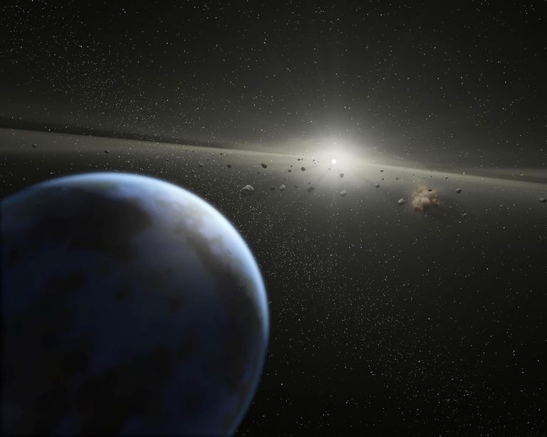 NASA arvutijoonistus asteroidide vööst
