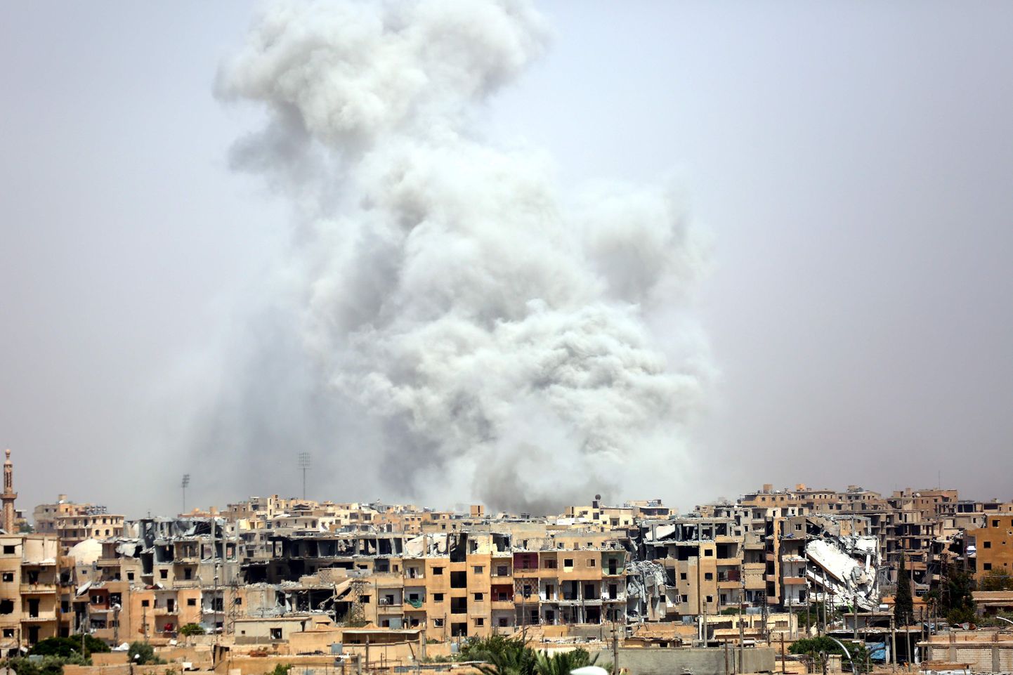 Äärmusrühmituse Islamiriik viimane tähtis tugipunkt Süürias Raqqa linn.