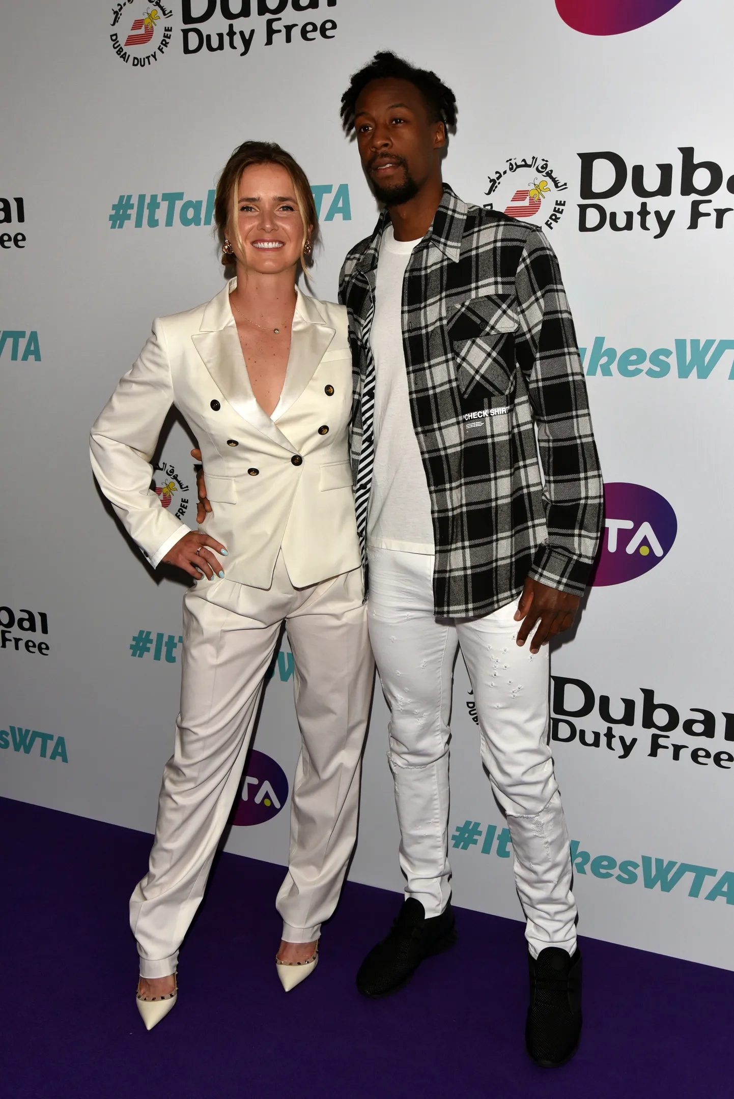 Elina Svitolina ja Gael Monfils.