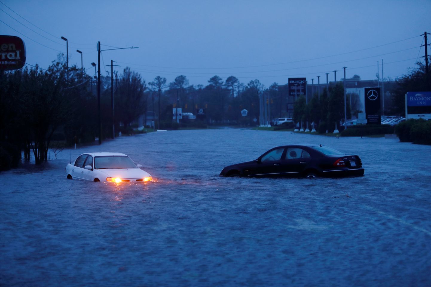Наводнение в Уилмингтоне, Северная Каролина.