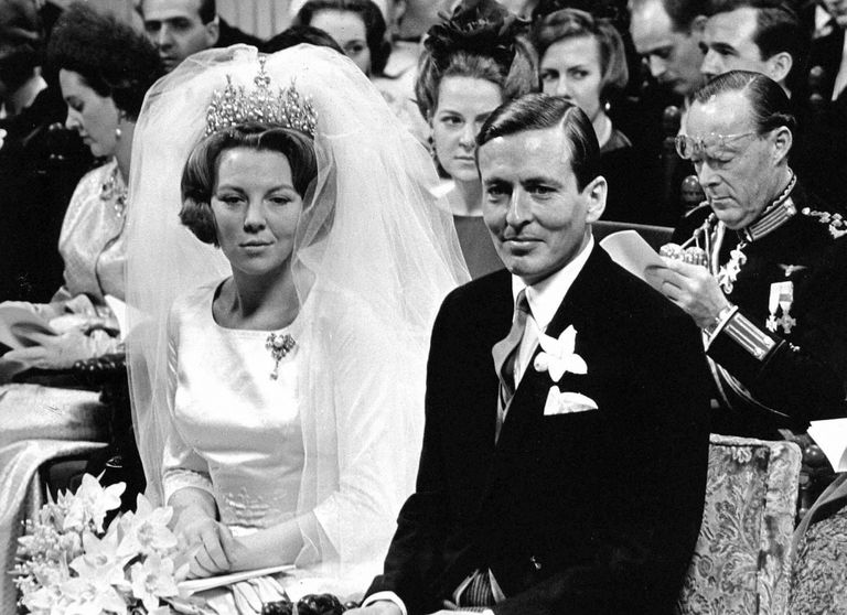 Printsess Beatrix ja prints Claus oma pulmapäeval, 10. märtsil 1966
