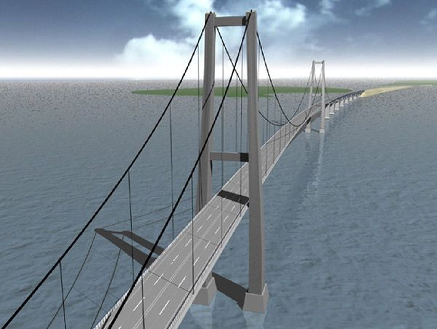 Üks võimalus, kuidas Väinamere sild välja võiks näha
