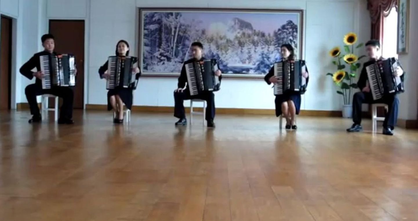 Põhja-Korea suurim hitt: ansambli A-Ha pala «Take On Me» akordionitel