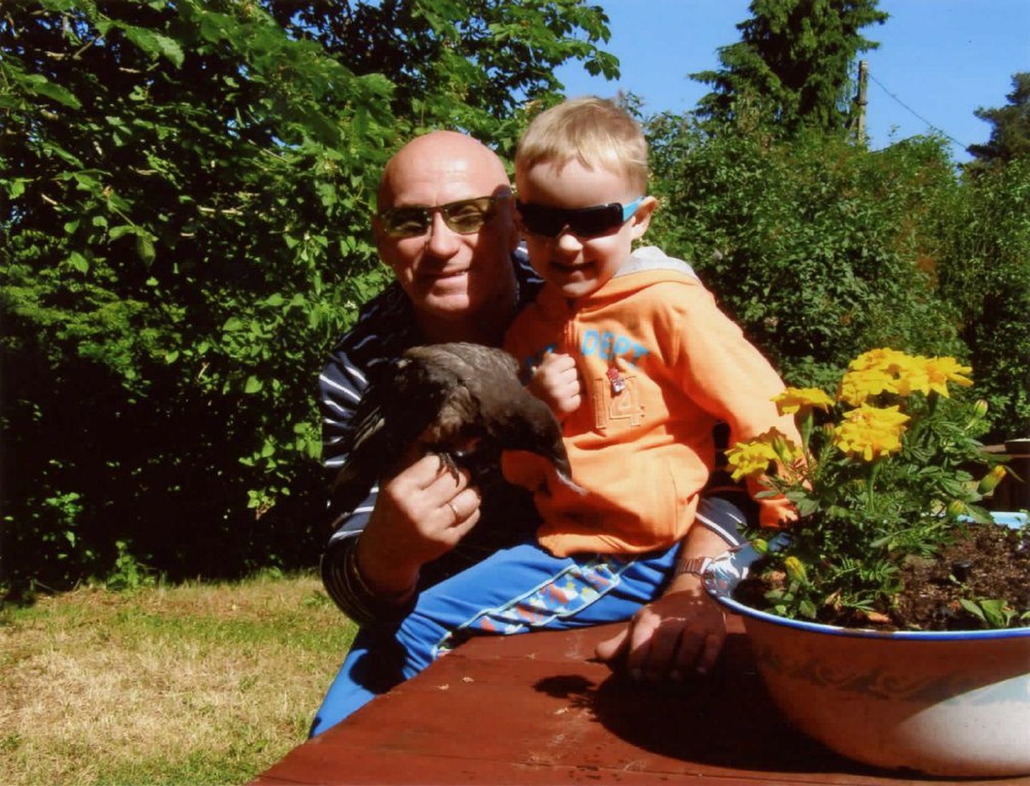 Heini Valdmann koos oma poja Heiki Villega (pilt tehtud 2016. aastal).