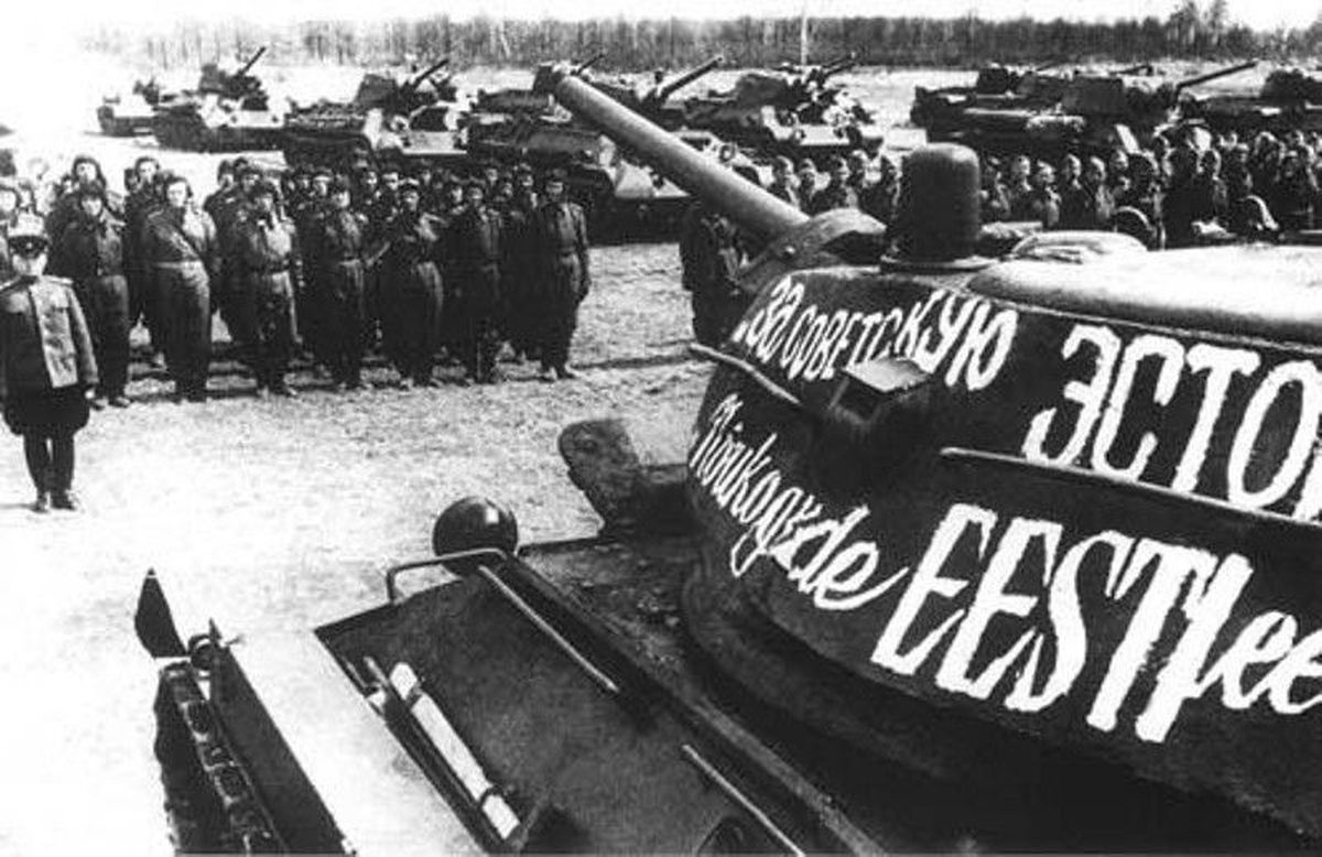 Laskurkorpuse 221. tankipolk 1943. aastal. / Arhiiv