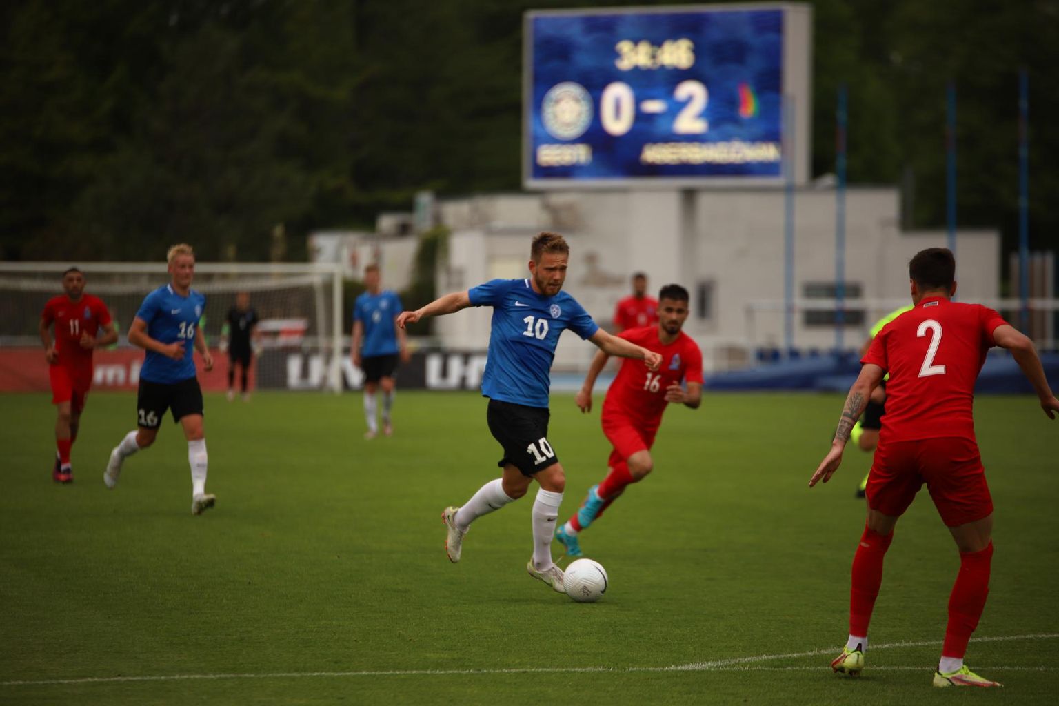 Eesti U21 jalgpallikoondis kaotas Rannastaadionil Aserbaidžaanile 0:5.