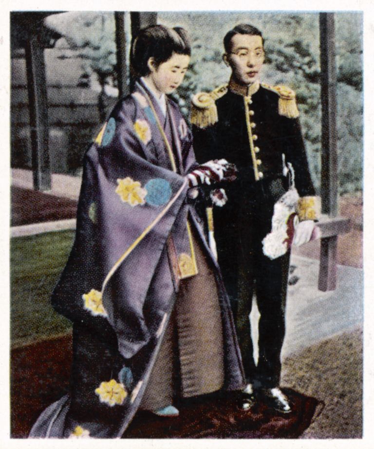Keiser Hirohito koos abikaasaga.