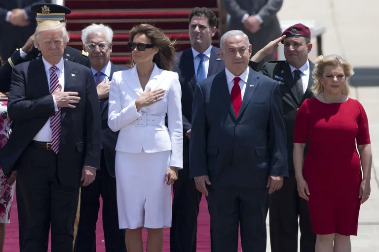 Donald ja Melania Trump Tel Avivis