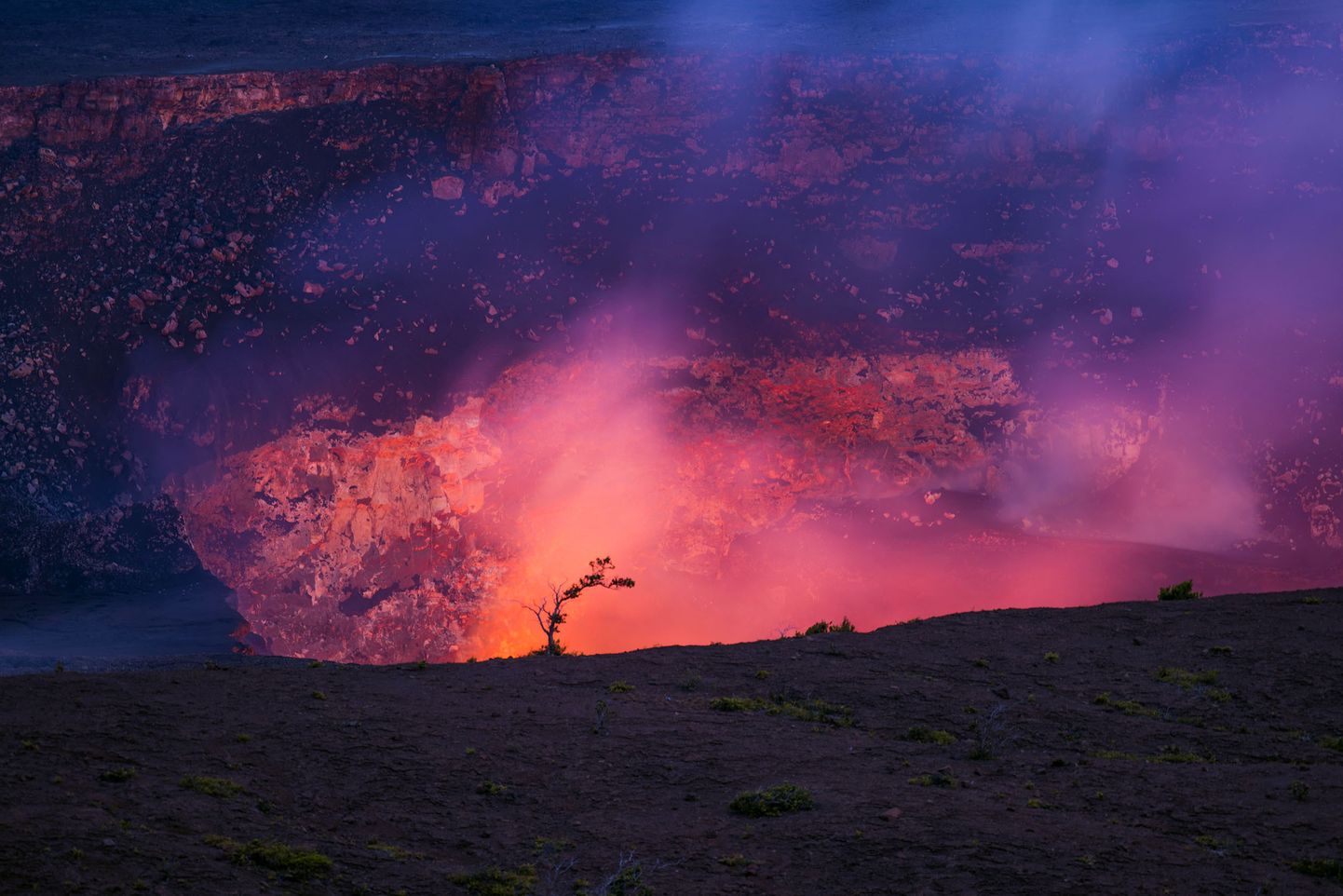 Hawaii Mauna Loa vulkaani kraater