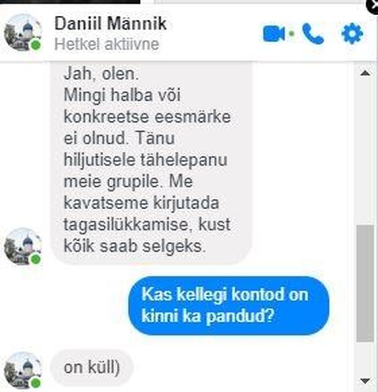 Daniil Männik väidab, et ta ongi Daniil Männik.