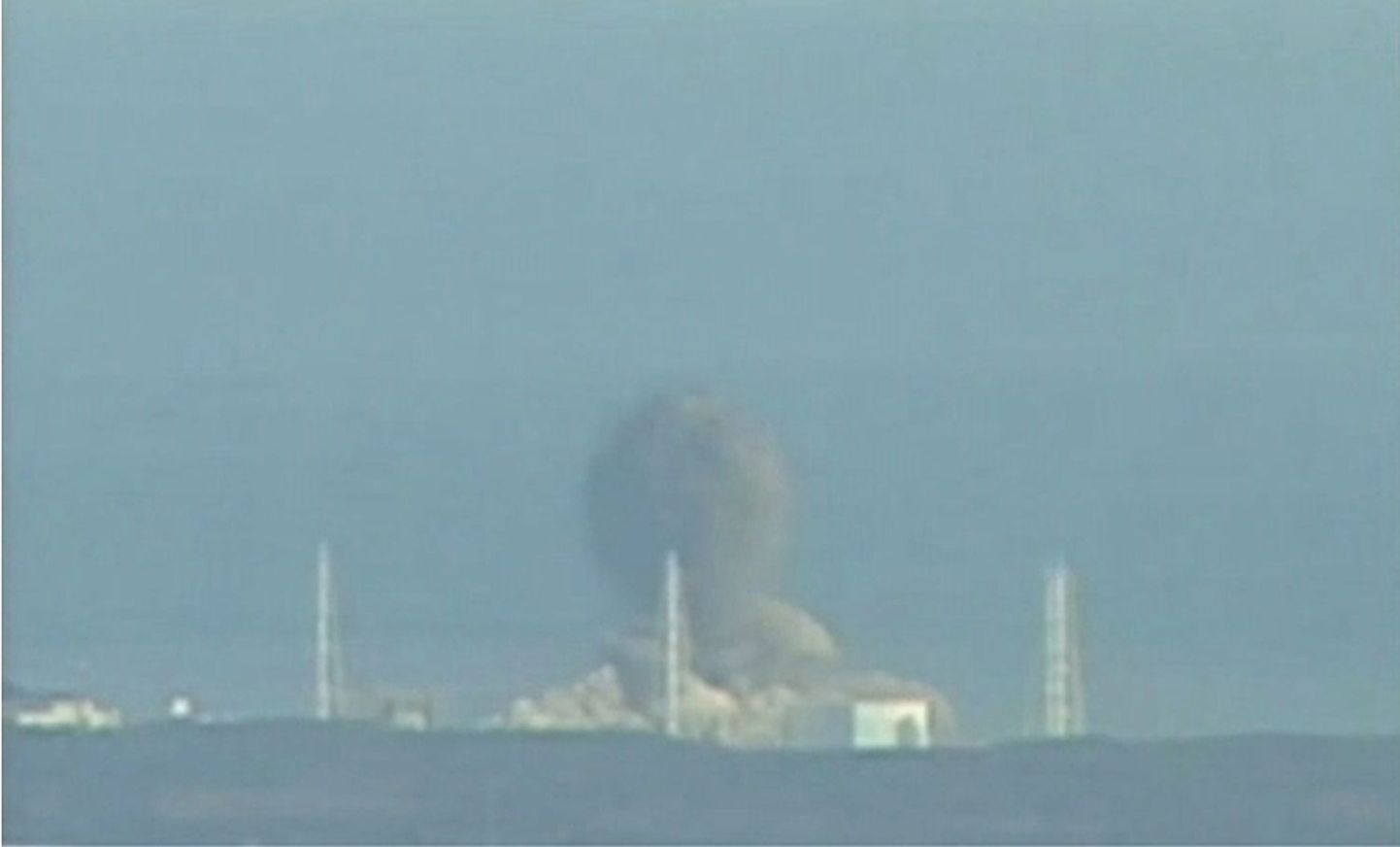 Jaapani telkanali NTV pilt Fukushima tuumajaamas toimunud teisest plahvatusest